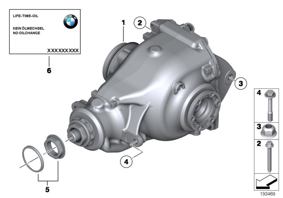 Diagram DIFFERENTIAL-DRIVE/OUTPUT for your BMW