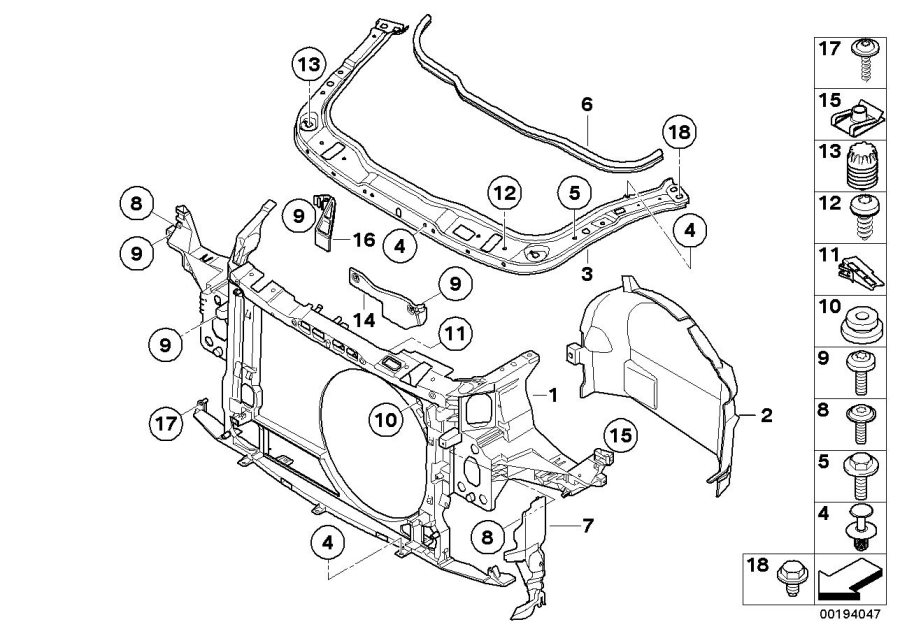 Diagram FRONT PANEL for your MINI