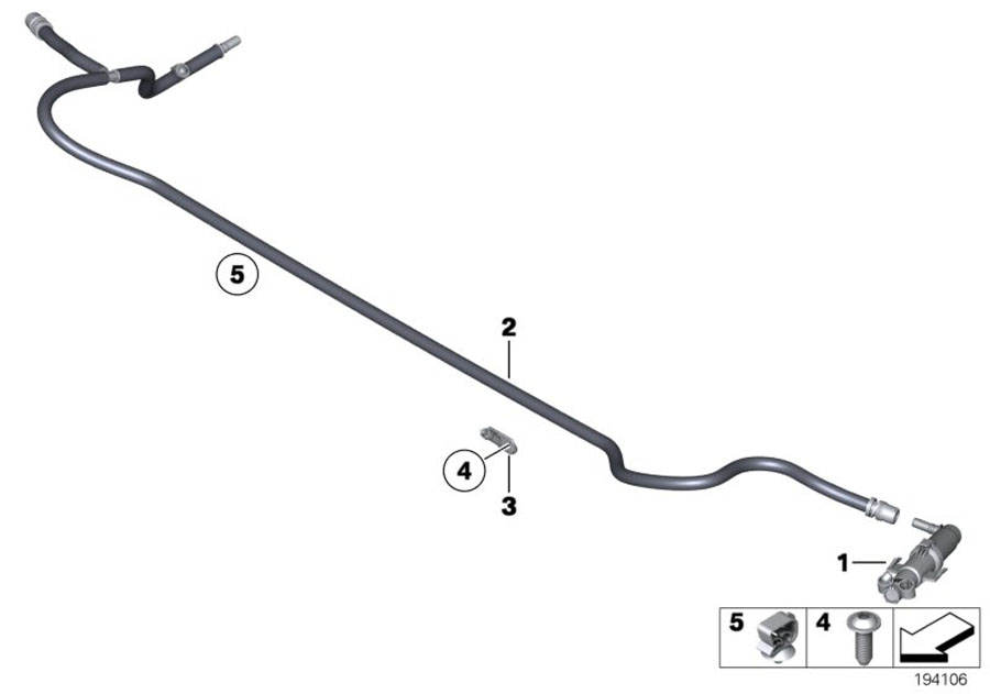 Diagram SINGLE PARTS FOR HEAD LAMP CLEANING for your BMW