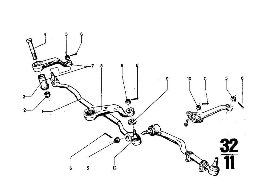 Diagram Steering LINKAGE/TIE rods for your BMW Z4  