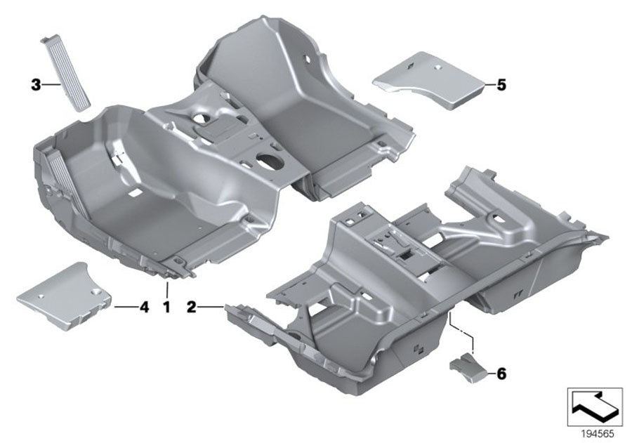 Diagram FLOOR COVERING for your 2015 BMW M235i   