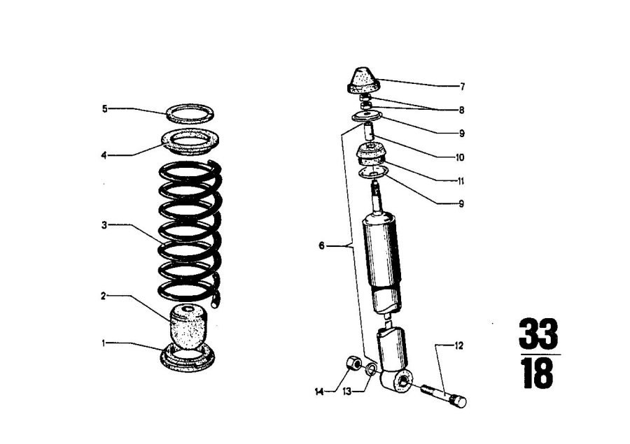 Diagram Coil spring/guide support/attach.parts for your 2015 BMW Z4   