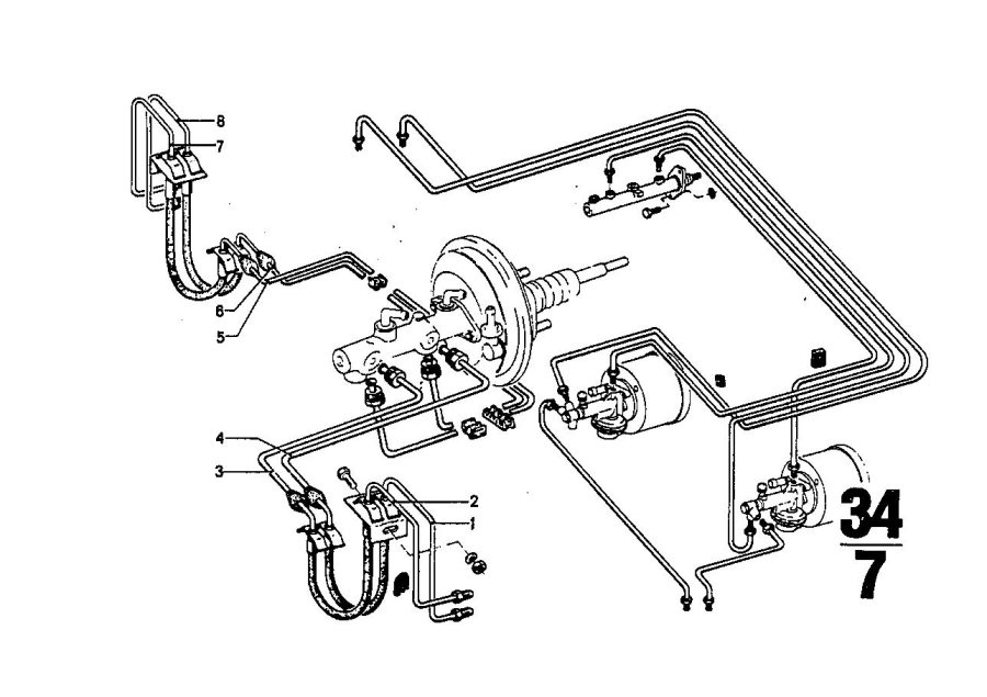 Diagram Brake pipe for your 2013 BMW 750LiX   