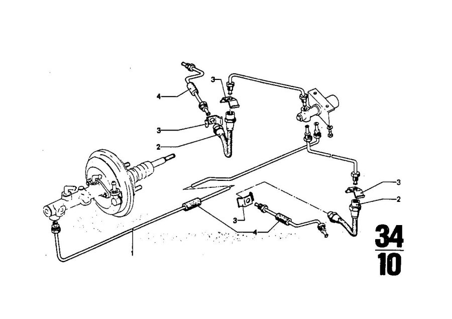 Le diagramme Tuyau de frein pour votre BMW