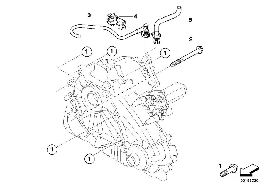 Diagram Gearbox mounting / ventilation for your 2007 BMW 750Li   