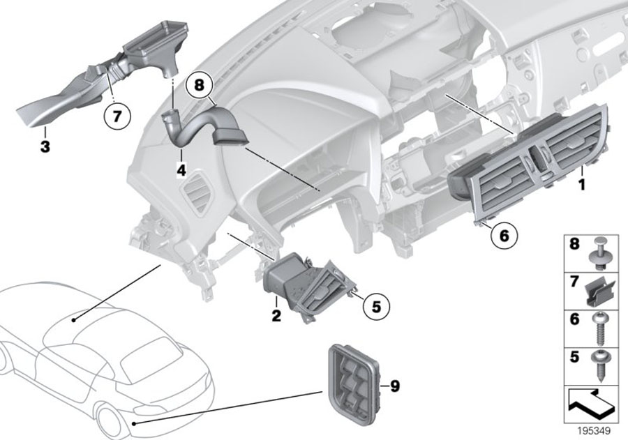 Diagram Air duct for your 2008 BMW 550i   