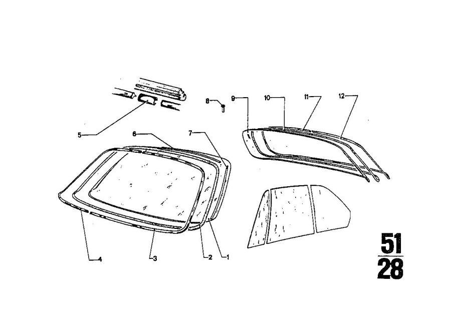 Diagram Glazing for your 2023 BMW X3  30eX 