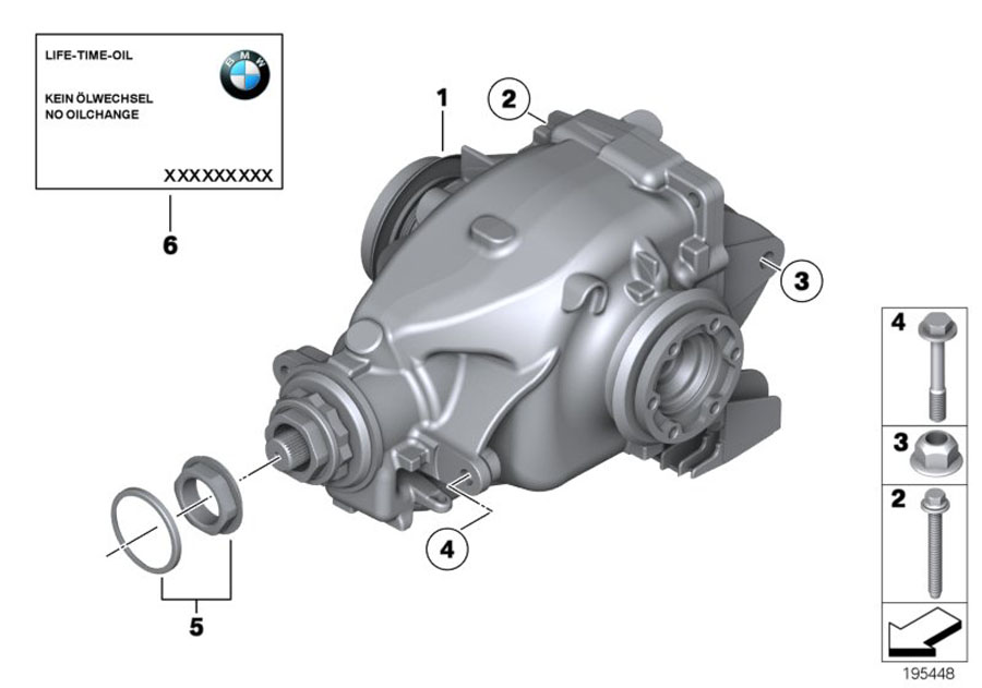 Diagram DIFFERENTIAL-DRIVE/OUTPUT for your BMW X2  