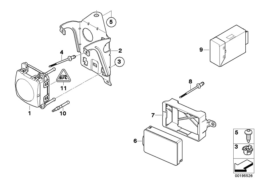 Diagram Active cruise control STOP/GO for your 2008 BMW M6   