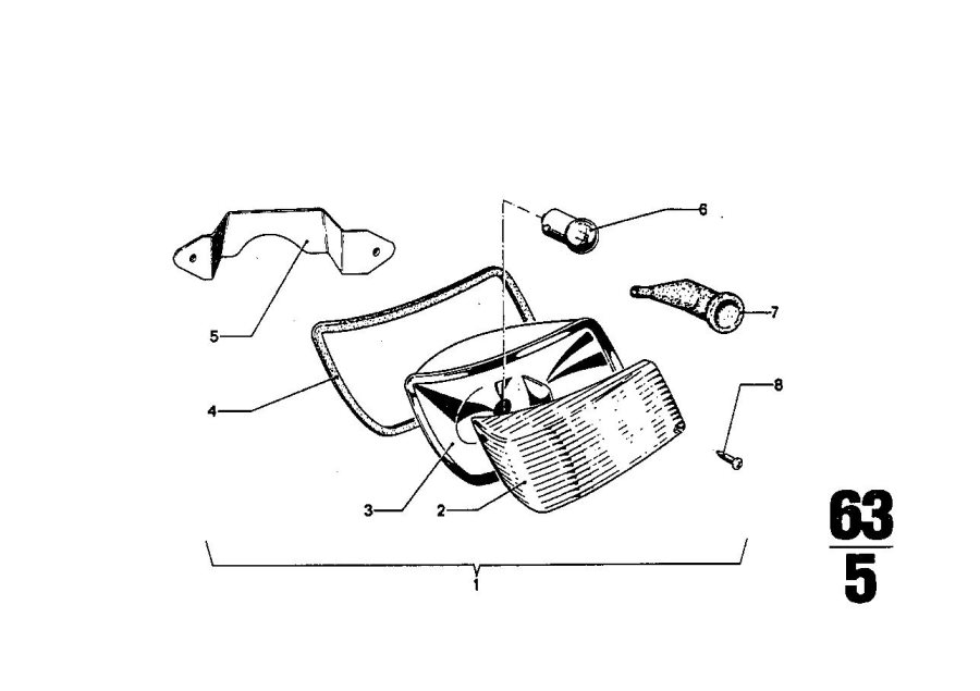 Diagram Front turn indicator for your 2015 BMW M6   