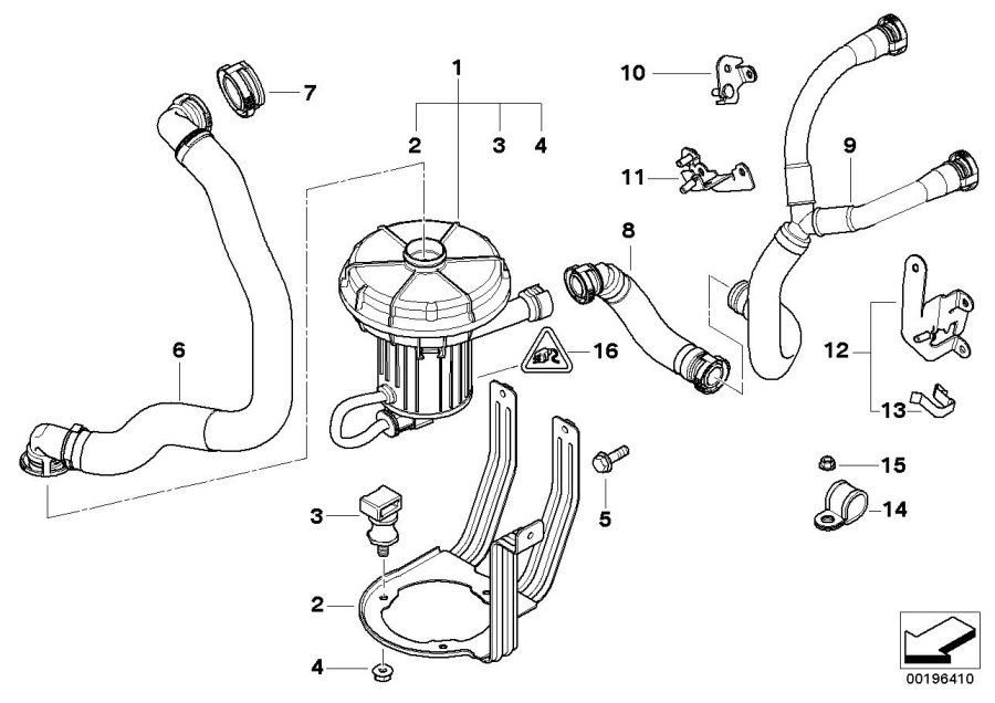 Diagram Emission control-air pump for your 2018 BMW X2 28iX  