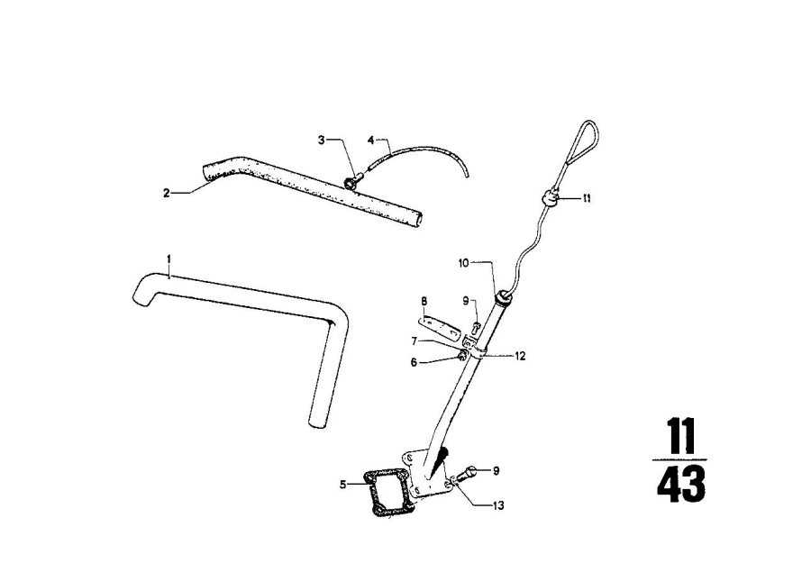 Diagram Dipstick for your 1969 BMW 1602   