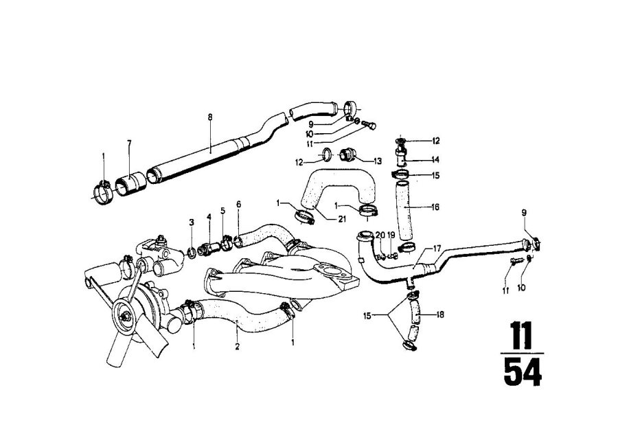 Diagram Cooling system - water hoses for your 2024 BMW 228i   