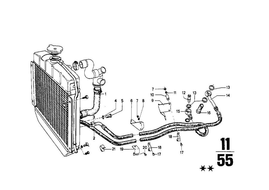 Diagram Coolant hose for your BMW