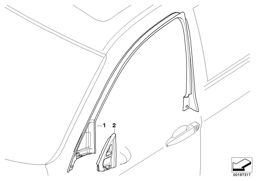 Diagram DOOR WINDOW LIFTING MECHANISM FRONT for your 2014 BMW M6   