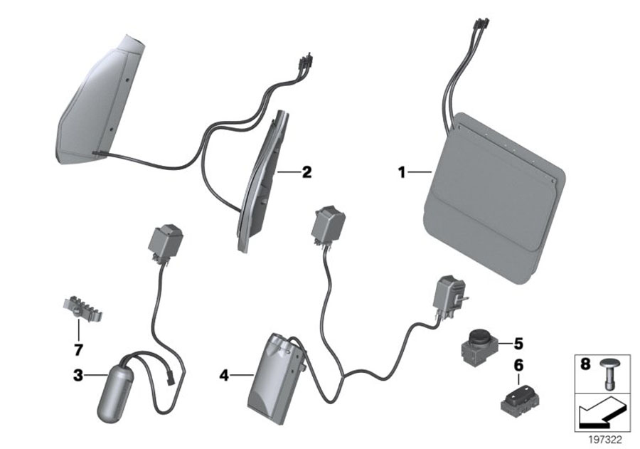 Diagram Seat, front, lumbar for your BMW