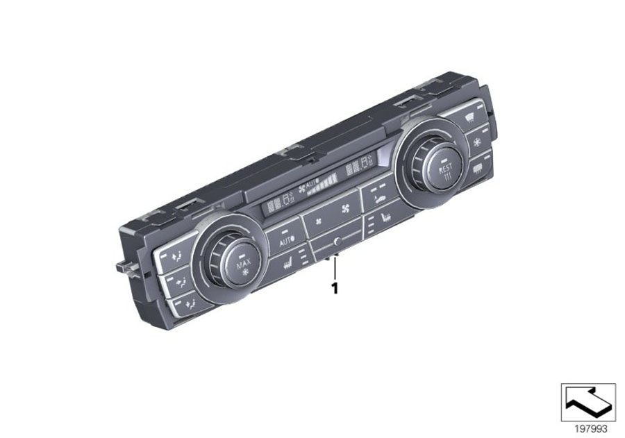 Diagram Automatic air conditioning control for your 2012 BMW M6   