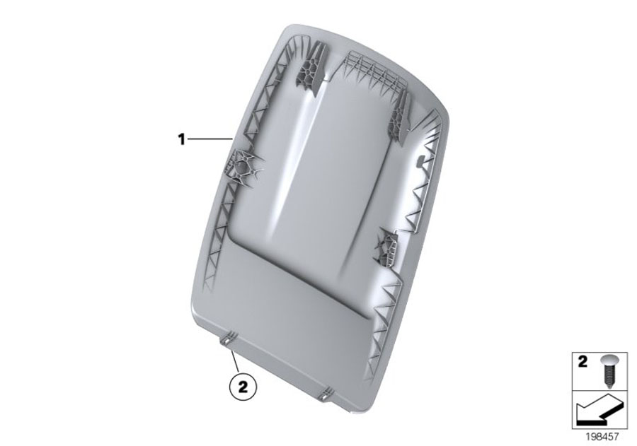 Diagram FRONT SEAT BACKREST FRAME/REAR PANEL for your 2007 BMW M6   