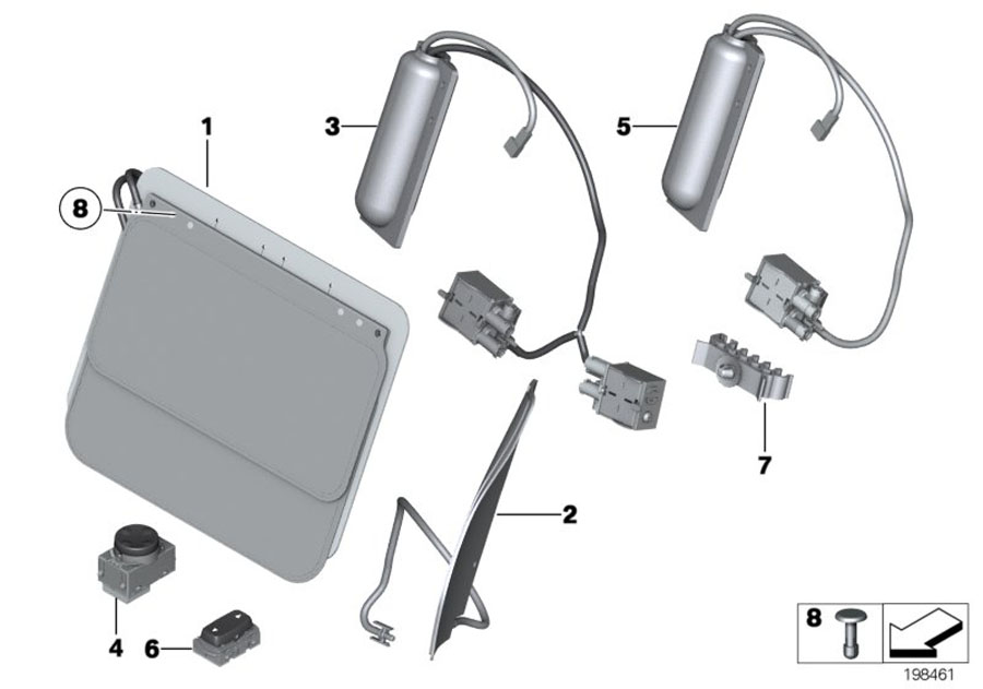 Diagram Seat, front, lumbar for your BMW