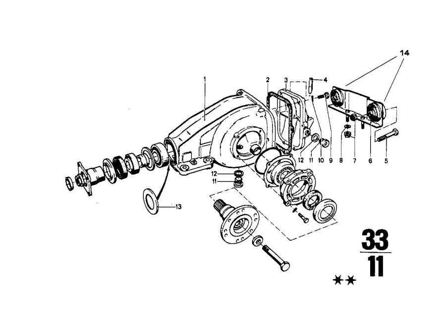 Diagram DIFFERENTIAL-HOUSING/HOUSING cover for your 2015 BMW Z4   