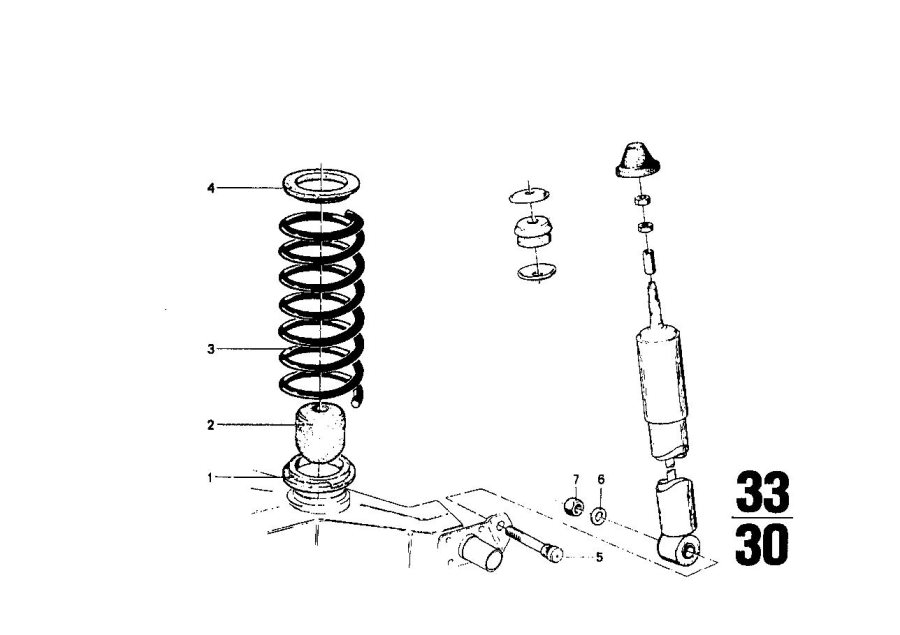 Diagram Rear coil spring for your 2024 BMW Z4   