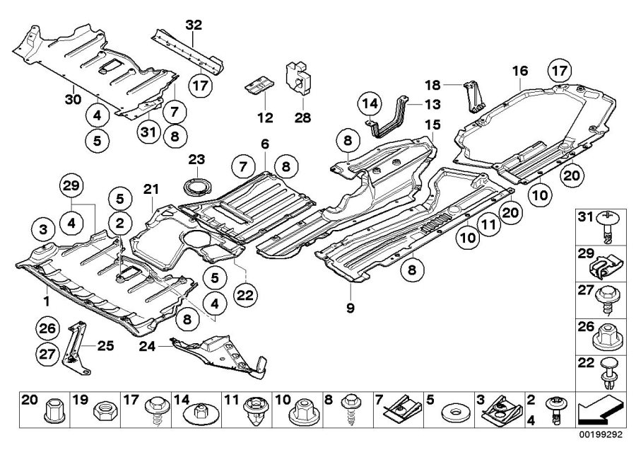 Diagram Underfloor coating for your 2015 BMW M235i   