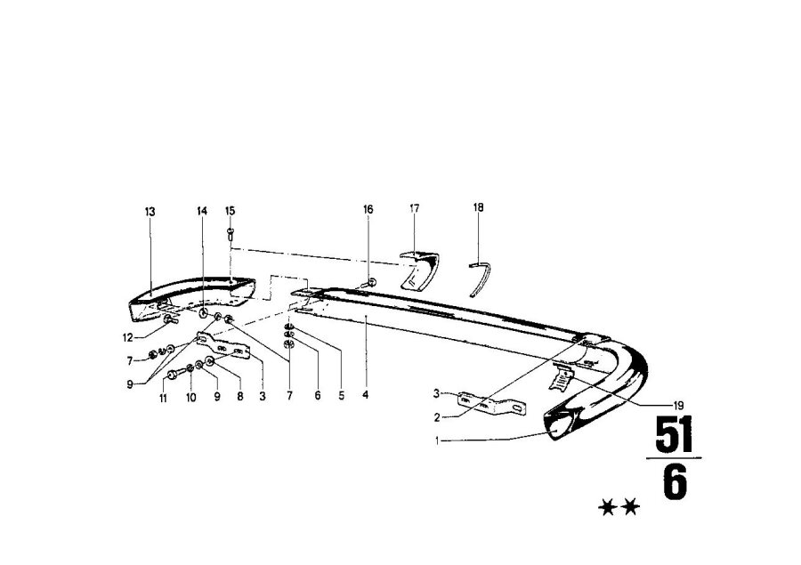 Diagram Bumper rear for your 2016 BMW 328d   