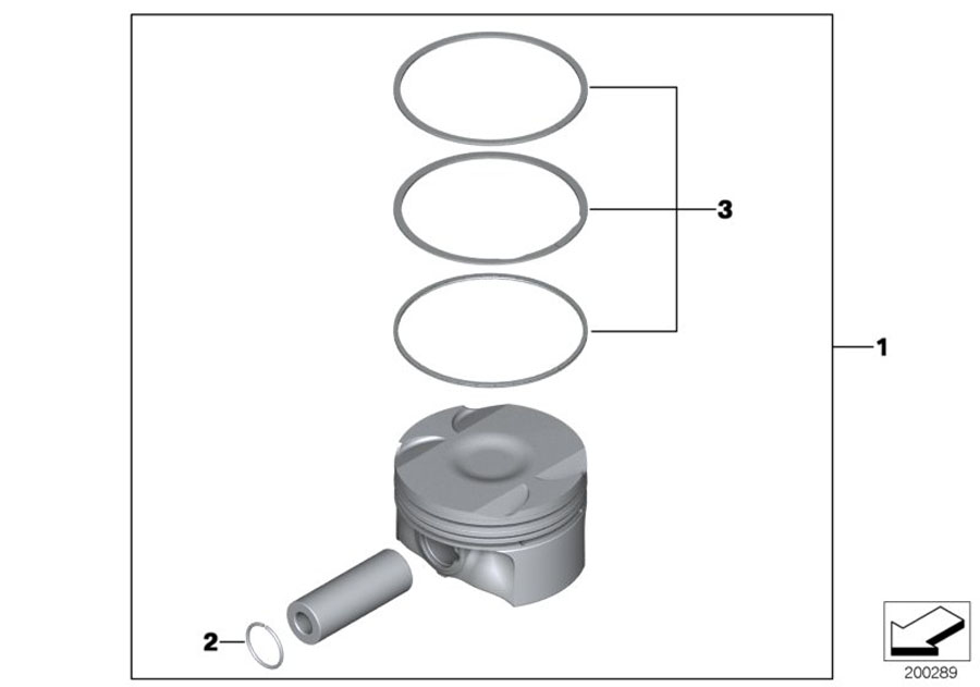 Diagram Crankshaft-pistons for your BMW