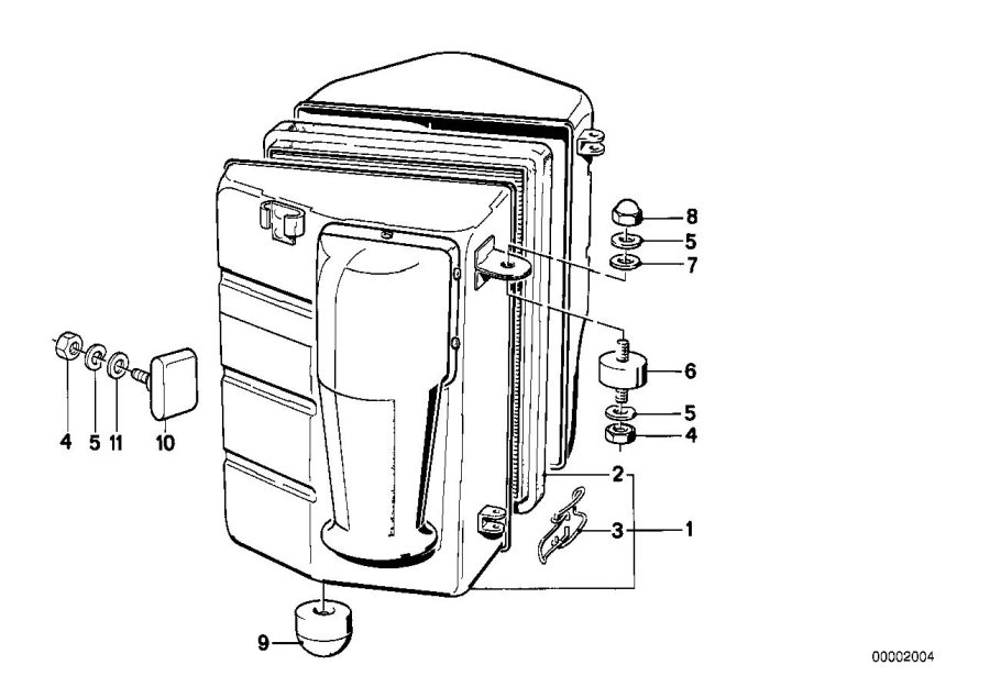 Diagram Intake silencer / Filter cartridge Intake silencer / Filter cartridge for your 2006 BMW M6   