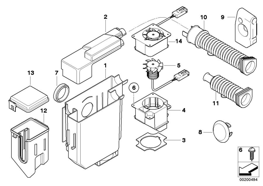 Diagram Control unit box for your 2005 BMW X5   