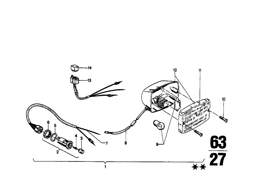 Diagram Rear fog light for your BMW