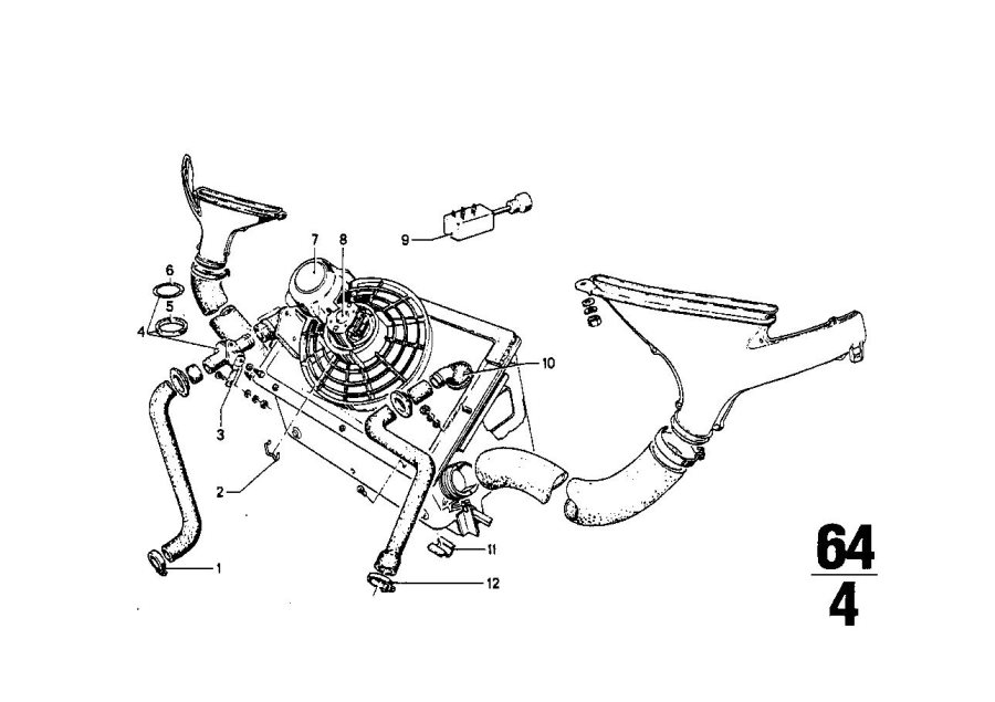 Diagram Water HOSES/WATER valve for your 2007 BMW X5   