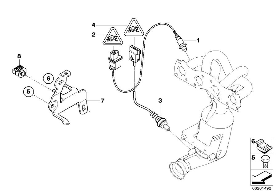 Diagram Lambda Probe Fixings for your MINI