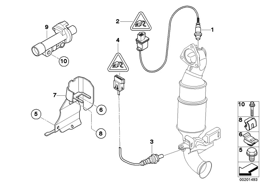 Diagram Lambda Probe Fixings for your MINI