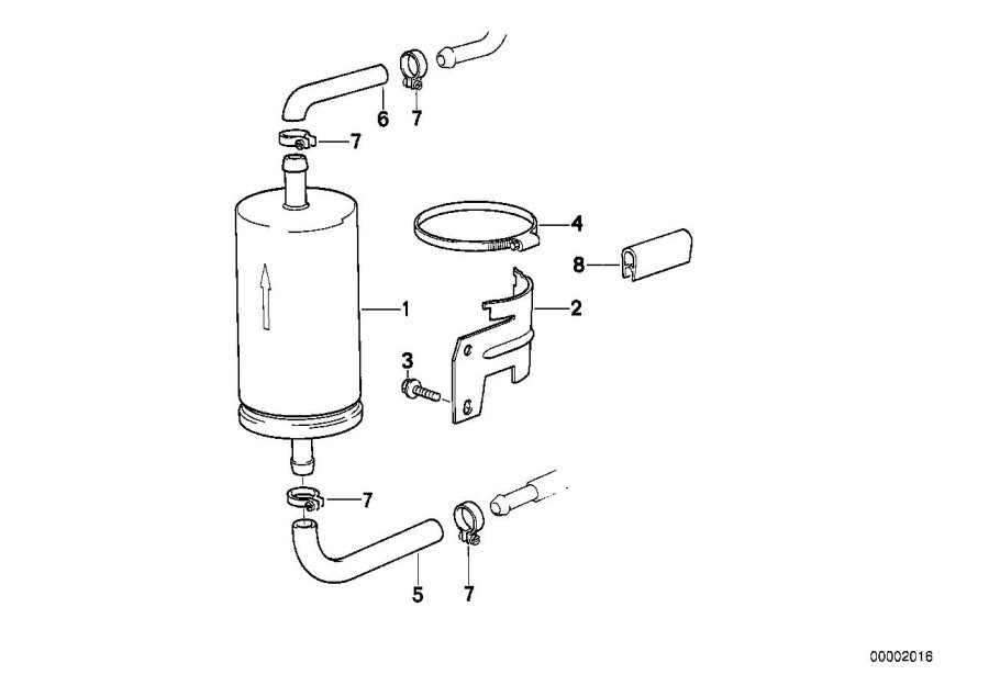 Diagram Fuel SUPPLY/FILTER for your BMW