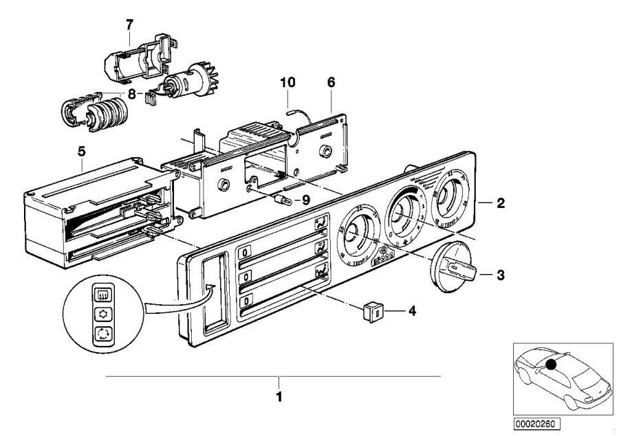 Diagram Air Conditioning Control for your BMW