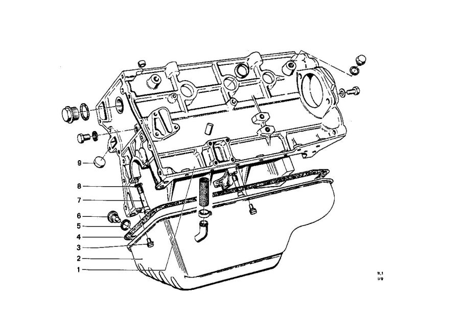 Diagram Engine housing for your BMW