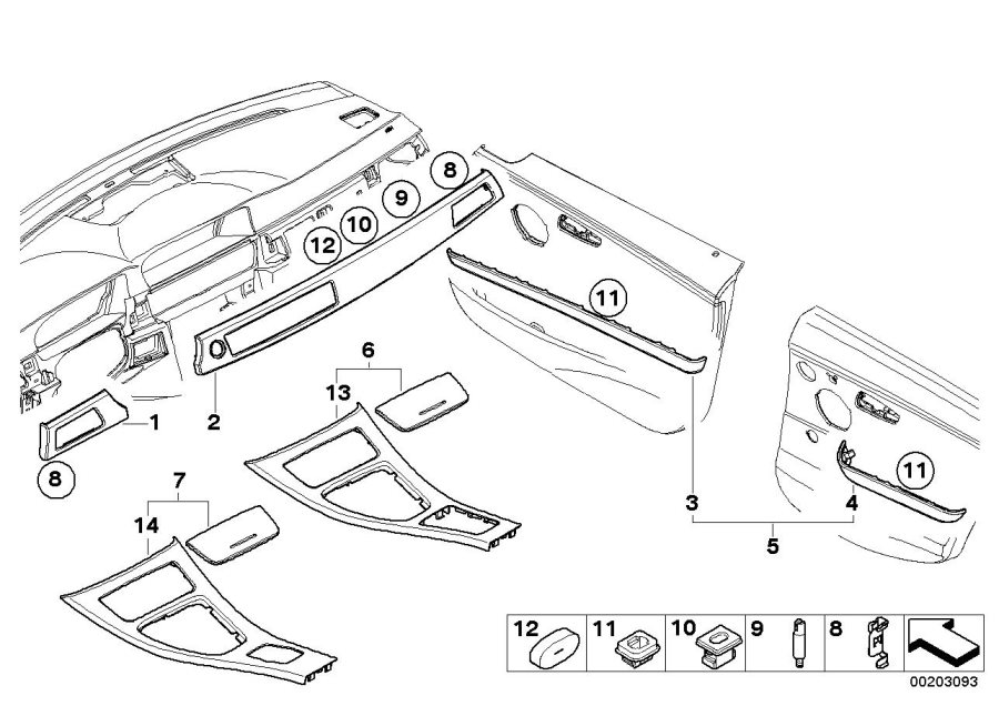 Diagram Fine woodgrain version, walnut trunk for your 2023 BMW X3  30eX 