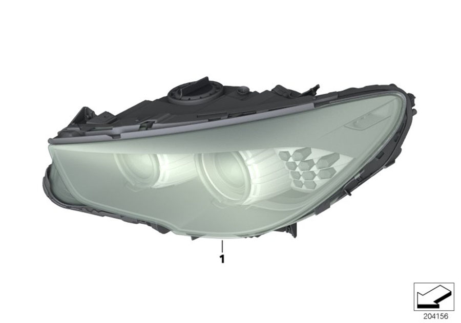 Diagram Headlight for your 2007 BMW 550i   