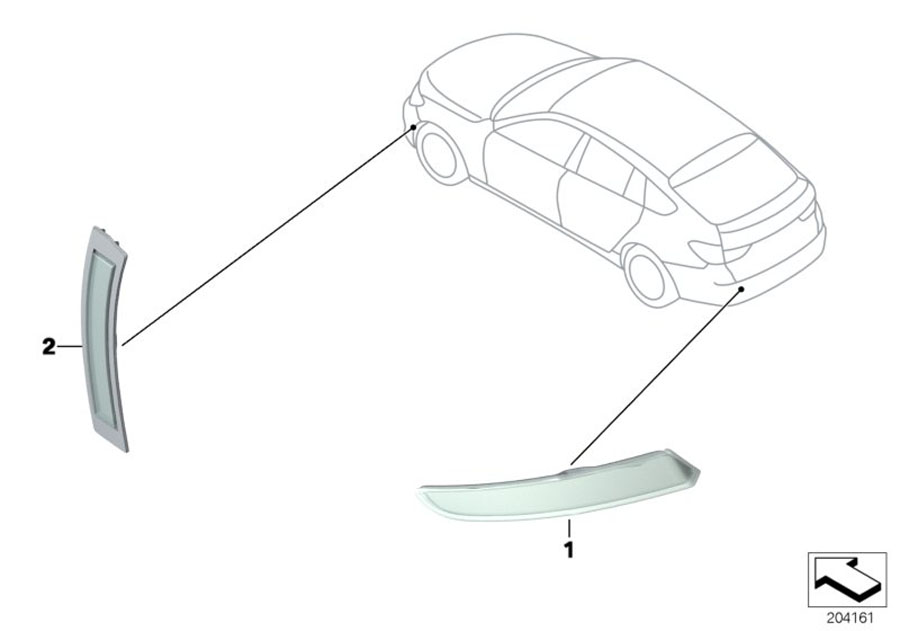 Diagram REFLECTOR for your BMW