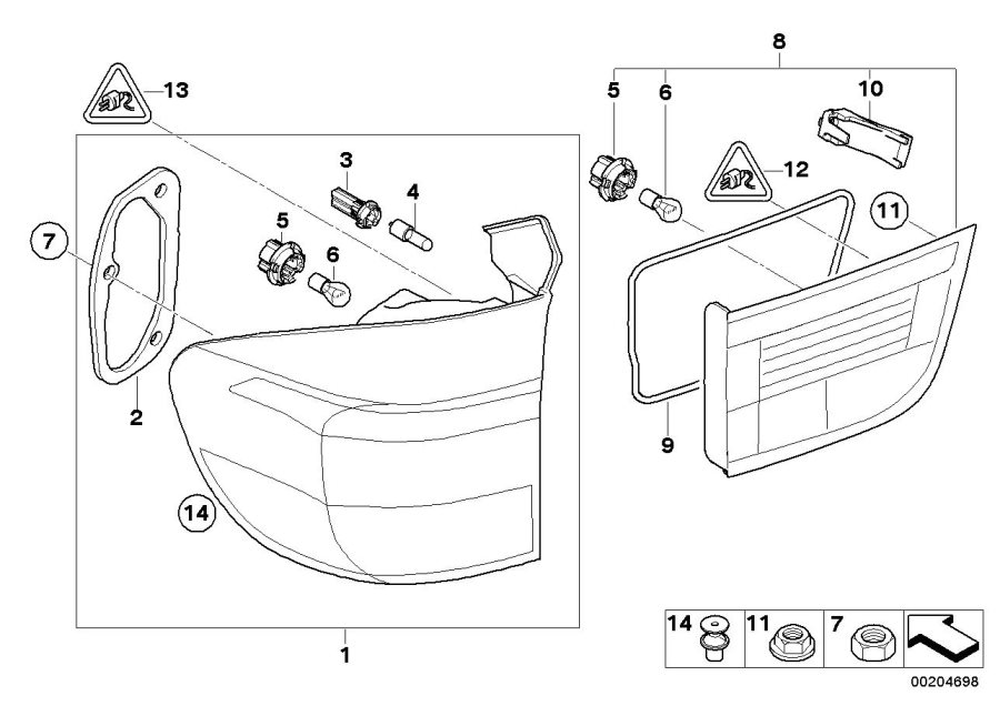 Diagram Rear light for your BMW