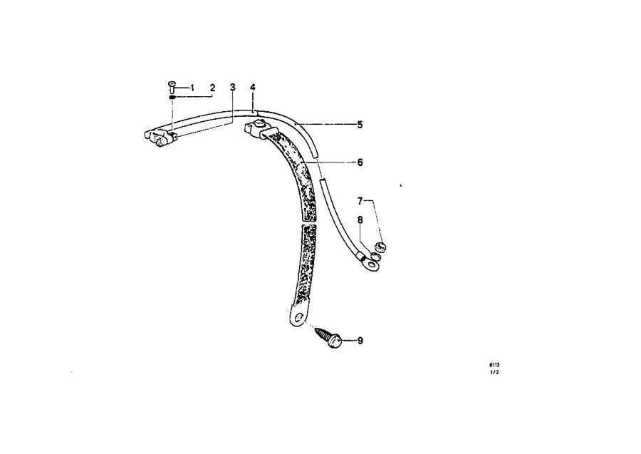 Diagram BATTERY CABLE/EARTH CABLE for your 2021 BMW 530i   