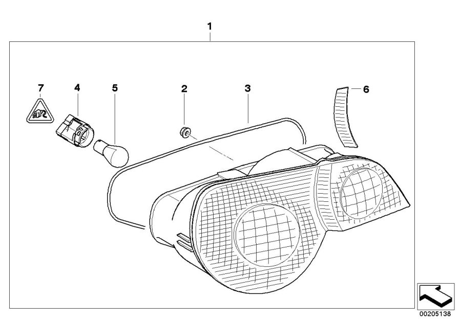 Diagram Rear light for your 2012 BMW M6   