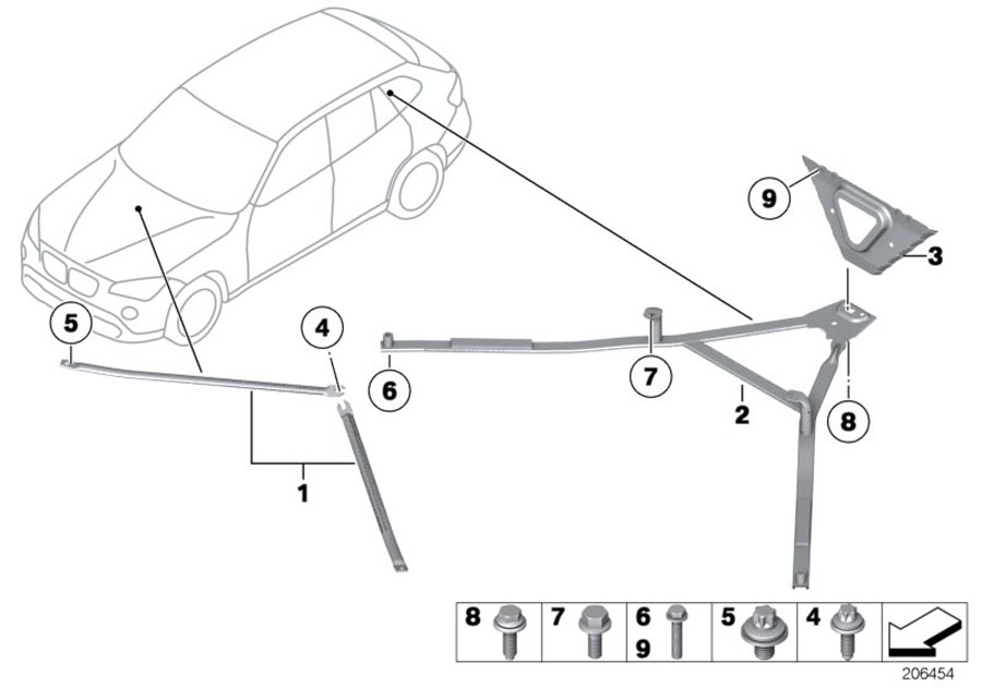 Diagram Reinforcement, body for your 2013 BMW