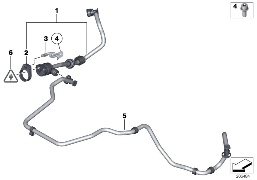 Diagram Fuel tank breather valve for your 2016 BMW 328i   