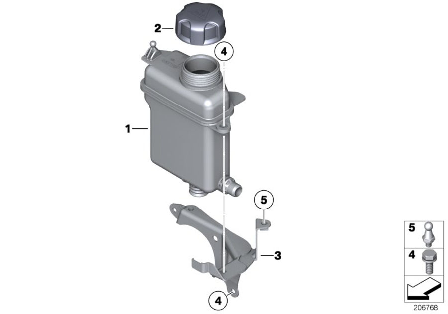 Diagram Expansion tank, intercooler for your BMW