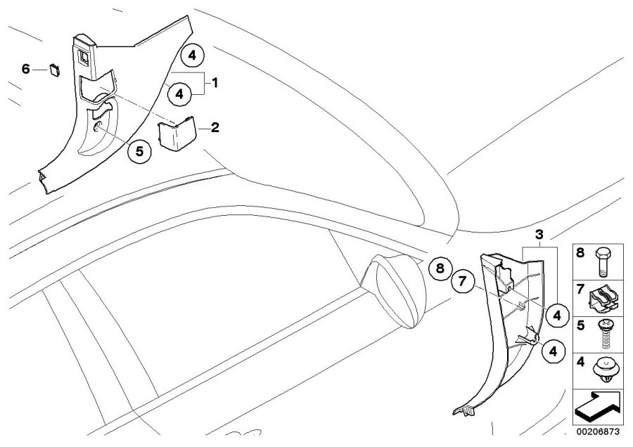 Diagram Trim panel leg room for your 2018 BMW X3   
