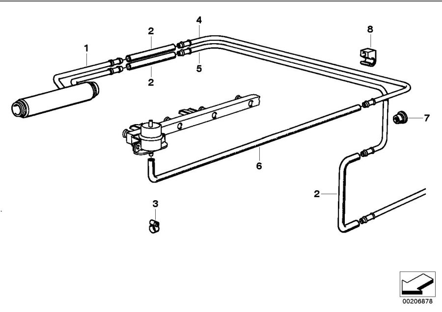 Diagram Fuel cooling system for your BMW