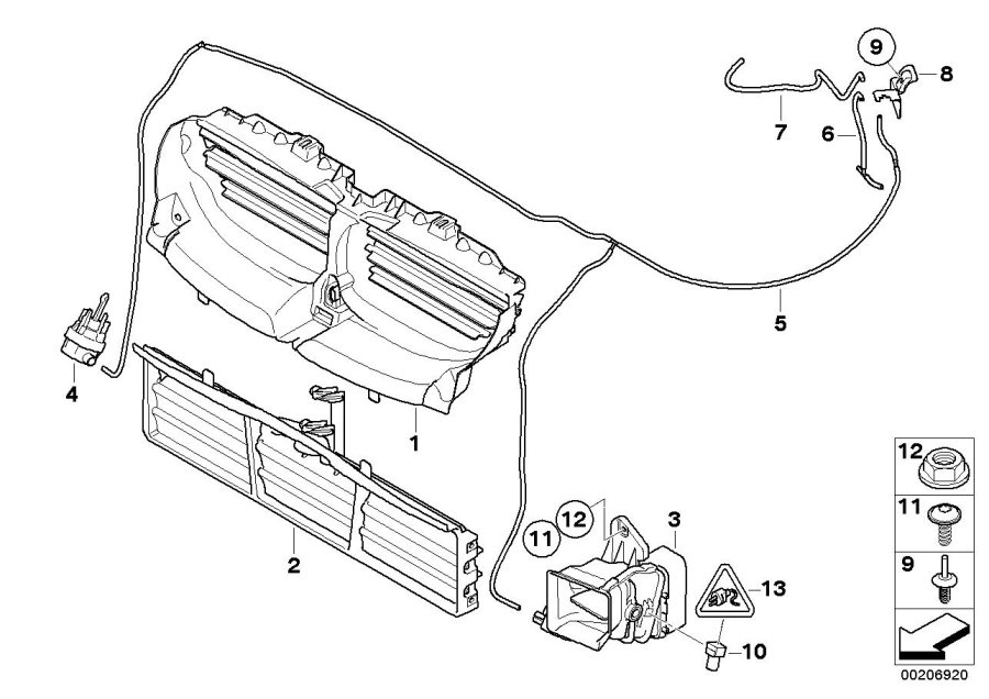 Diagram Air ducts for your BMW