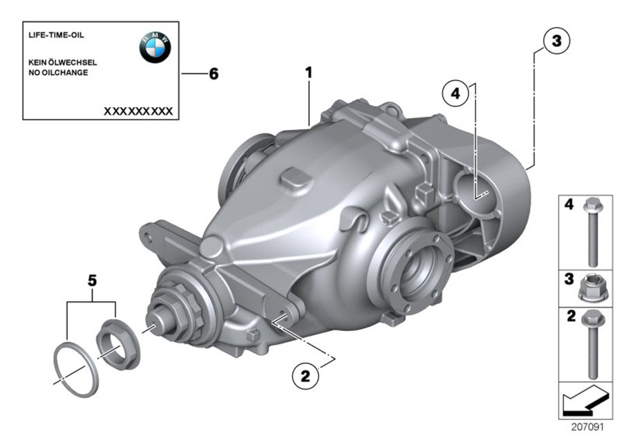 Diagram Rear-axle-drive for your 2023 BMW X3   